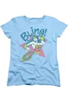 Gildan Dc Comics Bling Short Sleeve Womens Tee / T-shirt In Blue