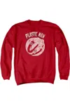 Gildan Dc Comics Bounce Adult Crewneck Sweatshirt In Red
