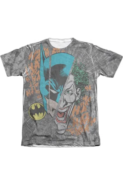 Gildan Dc Comics Broken Visage Adult 65/35 Poly/cotton Short Sleeve Tee / T-shirt In White