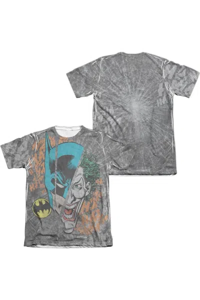 Gildan Dc Comics Broken Visage (front/back Print) Adult 65/35 Poly/cotton Short Sleeve Tee / T-shirt In White