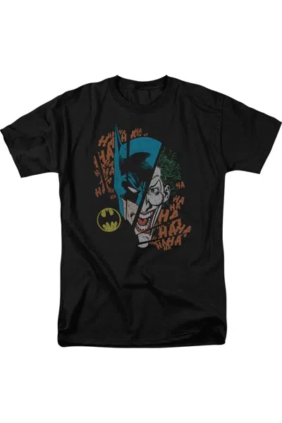 Gildan Dc Comics Broken Visage Short Sleeve Adult Tee / T-shirt In Black