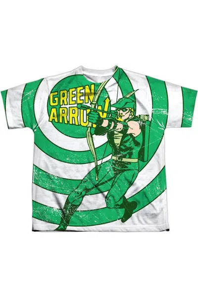 Gildan Kids' Dc Comics Bullseye Short Sleeve Youth Poly Crew Tee / T-shirt In Green
