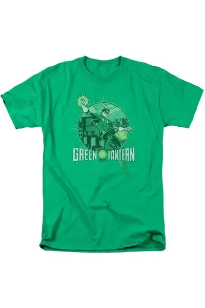 Gildan Dc Comics City Power Short Sleeve Adult Tee / T-shirt In Green