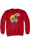 Gildan Dc Comics Coal Adult Crewneck Sweatshirt In Red