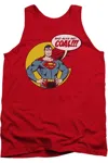 Gildan Dc Comics Coal Adult Tank Top In Red