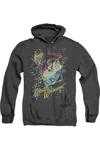 Gildan Dc Comics Color Block Adult Heather Hoodie / Hooded Sweatshirt In Black