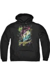 Gildan Dc Comics Color Block Adult Pull Over Hoodie / Hooded Sweatshirt In Black