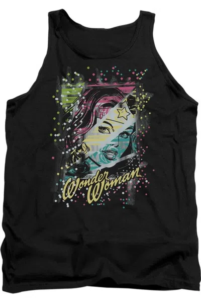 Gildan Dc Comics Color Block Adult Tank Top In Black