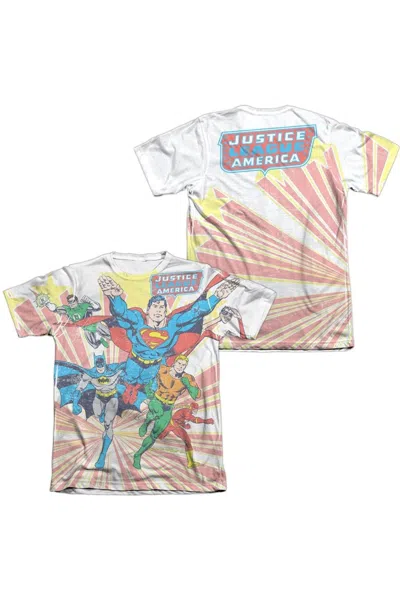Gildan Dc Comics Coming At You (front/back Print) Adult Poly/cotton Short Sleeve Tee / T-shirt In White