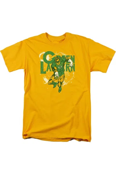 Gildan Dc Comics Cosmic Strip Short Sleeve Adult Tee / T-shirt In Gold