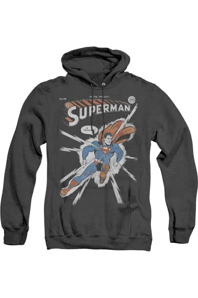 Gildan Dc Comics Cover Me Adult Heather Hoodie / Hooded Sweatshirt In Black