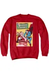 Gildan Dc Comics Cover No. 105 Adult Crewneck Sweatshirt In Red