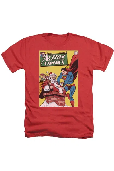 Gildan Dc Comics Cover No. 105 Adult Heather Tee / T-shirt In Red