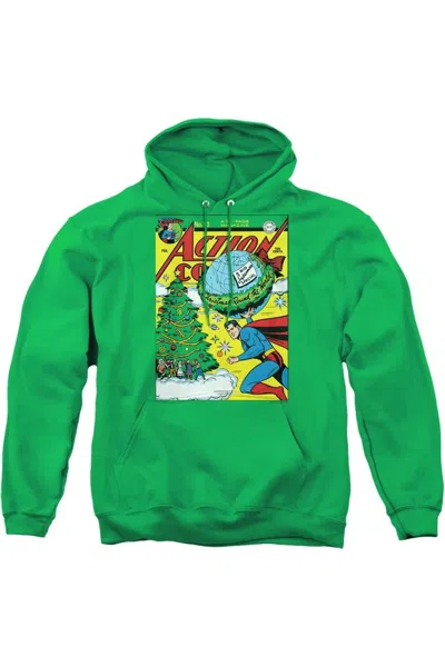 Gildan Dc Comics Cover No. 93 Adult Pull Over Hoodie / Hooded Sweatshirt In Green