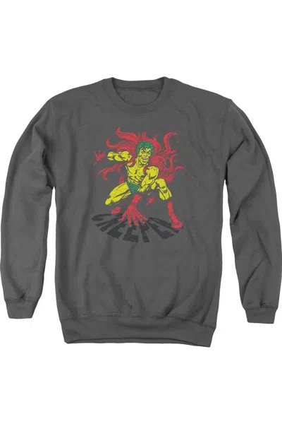 Gildan Dc Comics Creeper Adult Crewneck Sweatshirt In Gray
