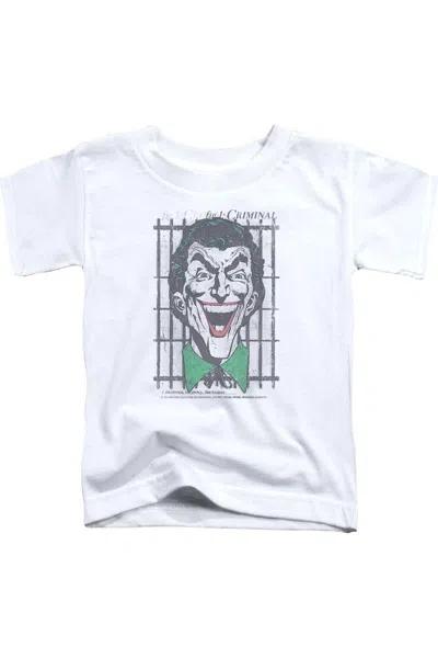Gildan Kids' Dc Comics Criminal Short Sleeve Youth Tee / T-shirt In White