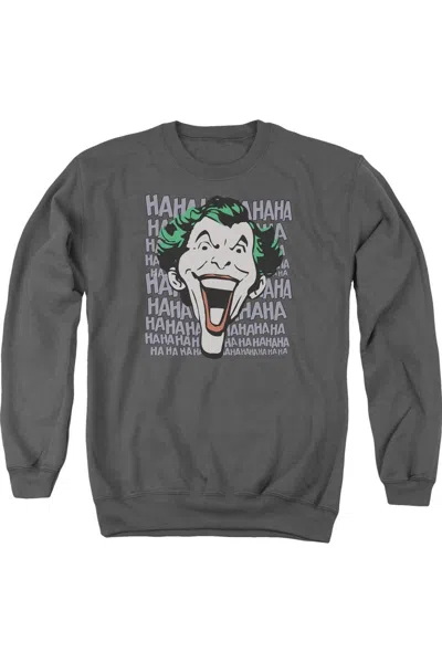 Gildan Dc Comics Dastardly Merriment Adult Crewneck Sweatshirt In Pink