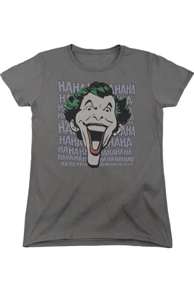 Gildan Dc Comics Dastardly Merriment Short Sleeve Womens Tee / T-shirt In Pink