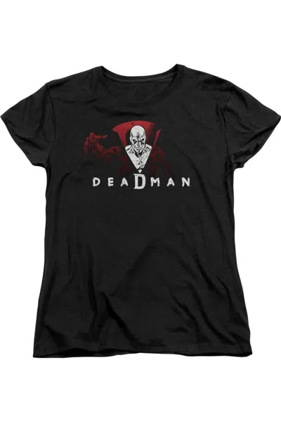 Gildan Dc Comics Deadman Short Sleeve Womens Tee / T-shirt In Black