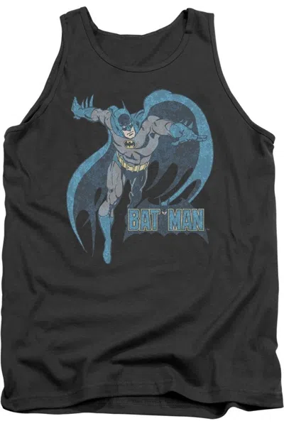 Gildan Dc Comics Desaturated Batman Adult Tank Top In Pink