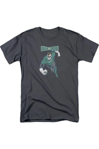 Gildan Dc Comics Desaturated Green Lantern Short Sleeve Adult Tee / T-shirt In Pink