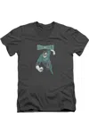 Gildan Dc Comics Desaturated Green Lantern Short Sleeve Adult V Neck Tee / T-shirt In Pink