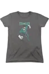 Gildan Dc Comics Desaturated Green Lantern Short Sleeve Womens Tee / T-shirt In Pink