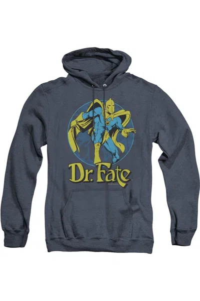 Gildan Dc Comics Dr Fate Ankh Adult Heather Hoodie / Hooded Sweatshirt In Blue