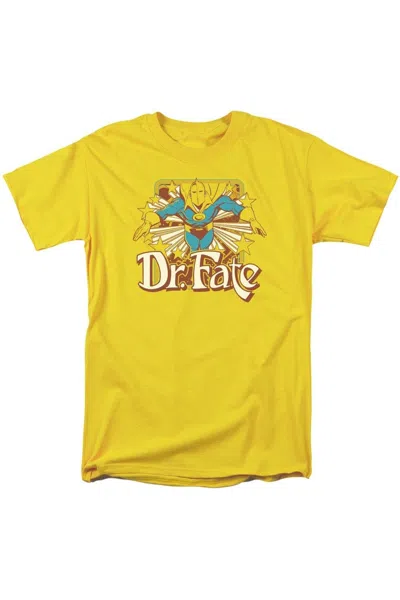 Gildan Dc Comics Dr Fate Stars Short Sleeve Adult Tee / T-shirt In Yellow