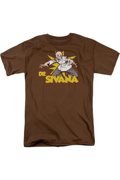 Gildan Dc Comics Dr Sivana Short Sleeve Adult Tee / T-shirt In Brown