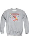 Gildan Dc Comics Elongated Man Adult Crewneck Sweatshirt In Multi