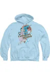 Gildan Dc Comics Bubbles Adult Pull Over Hoodie / Hooded Sweatshirt In Blue