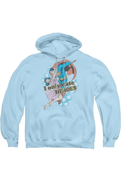 Gildan Dc Comics Bubbles Adult Pull Over Hoodie / Hooded Sweatshirt In Blue