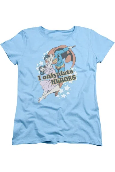 Gildan Dc Comics Fickle Short Sleeve Womens Tee / T-shirt In Blue