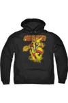 Gildan Dc Comics Firestorm Adult Pull Over Hoodie / Hooded Sweatshirt In Black