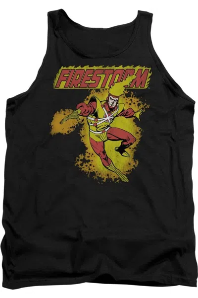 Gildan Dc Comics Firestorm Adult Tank Top In Black