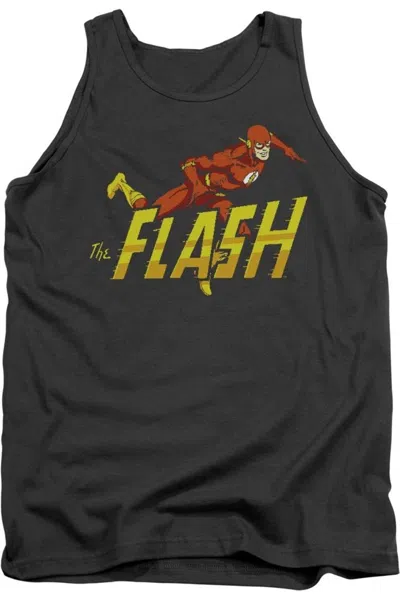 Gildan Dc Comics Flash 8 Bit Flash Adult Tank Top In Black