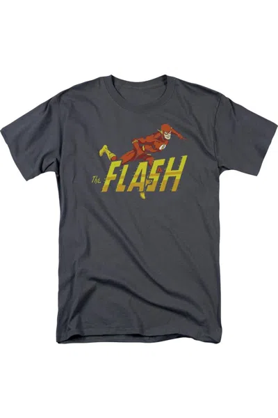 Gildan Dc Comics Flash 8 Bit Flash Short Sleeve Adult Tee / T-shirt In Black