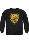 Gildan Dc Comics Flash Blazing Speed Adult Crewneck Sweatshirt In Black