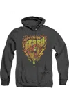 Gildan Dc Comics Flash Blazing Speed Adult Heather Hoodie / Hooded Sweatshirt In Black