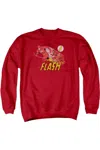 Gildan Dc Comics Flash Crimson Comet Adult Crewneck Sweatshirt In Red