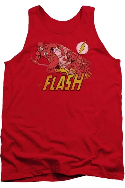 Gildan Dc Comics Flash Crimson Comet Adult Tank Top In Red