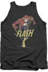 Gildan Dc Comics Flash Desaturated Flash Adult Tank Top In Pink