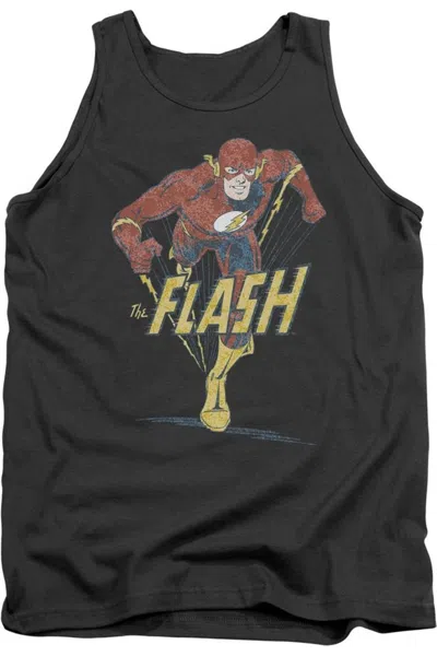 Gildan Dc Comics Flash Desaturated Flash Adult Tank Top In Pink