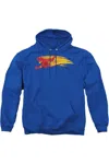 Gildan Dc Comics Flash Fastest Man Alive Adult Pull Over Hoodie / Hooded Sweatshirt In Blue