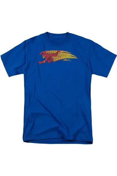 Gildan Dc Comics Flash Fastest Man Alive Short Sleeve Adult Tee / T-shirt In Blue