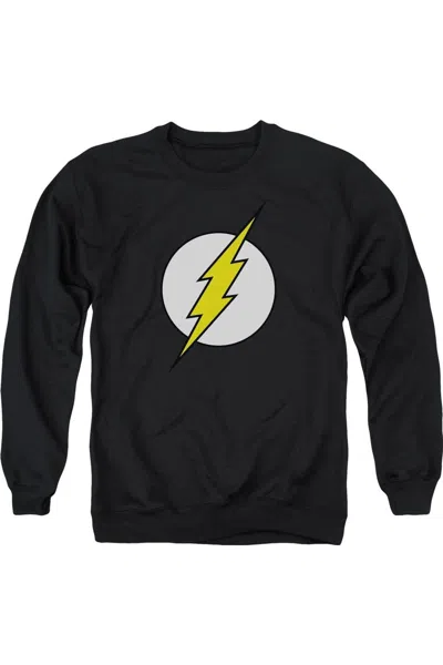 Gildan Dc Comics Flash Fl Classic Adult Crewneck Sweatshirt In Black