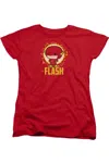 Gildan Dc Comics Flash Flash Chibi Short Sleeve Women´s Tee / T-shirt In Red