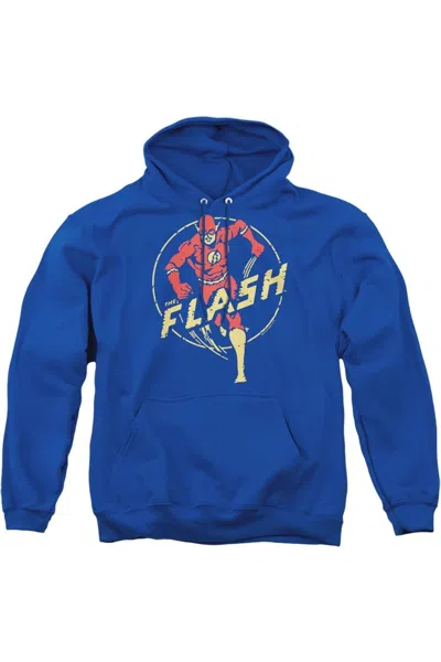 Gildan Dc Comics Flash Flash Comics Adult Pull Over Hoodie / Hooded Sweatshirt In Blue