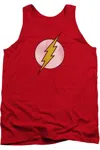 Gildan Dc Comics Flash Flash Logo Distressed Adult Tank Top In Red
